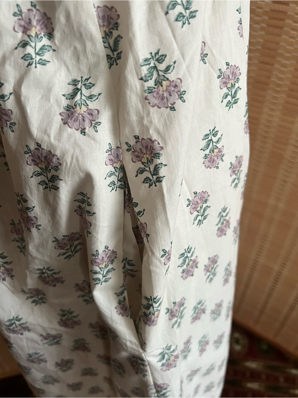 NWT AUREUM Ivory Floral Smoked Bustier Midi Dress Cottagecore Sundress with Pock - Picture 8 of 10